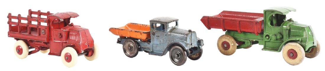 Lot Of 3: Cast Iron America Made Trucks. (1 of 2)