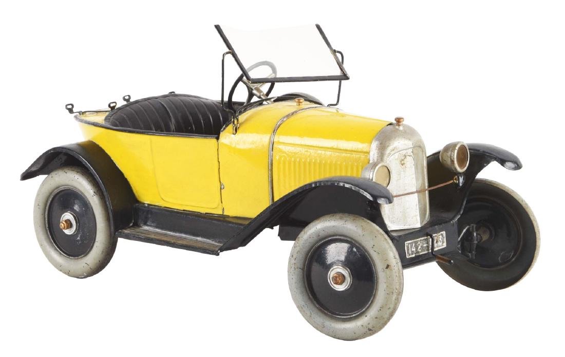 Pre-War French CIJ Citroen Boat Tail Race Car Toy. (1 of 2)