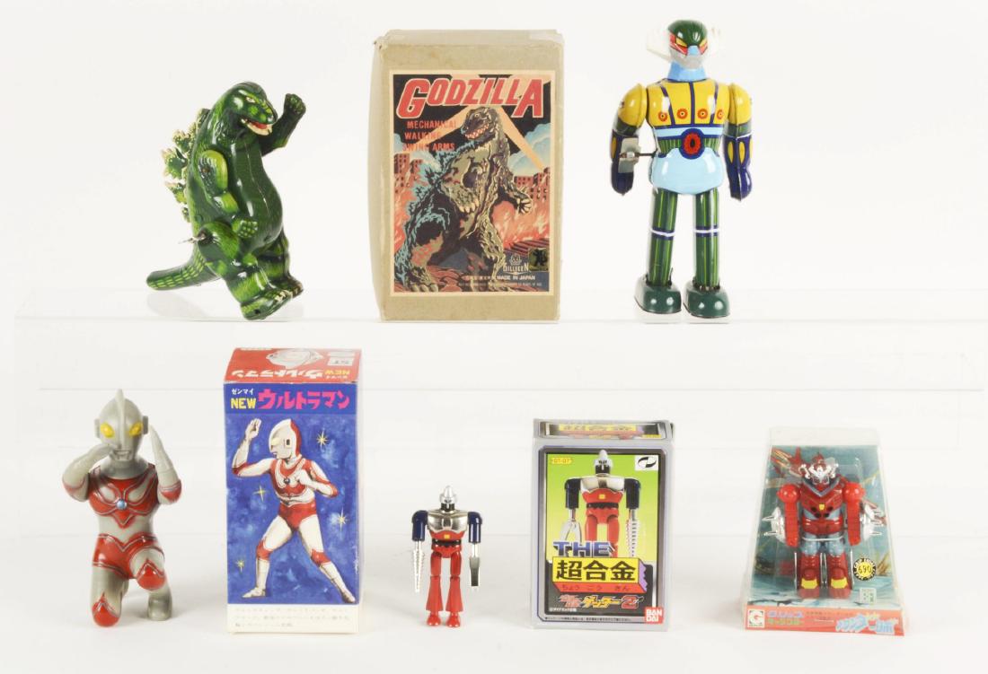 Lot Of 5: Japanese Character Toys & Monsters In Boxes. (1 of 2)