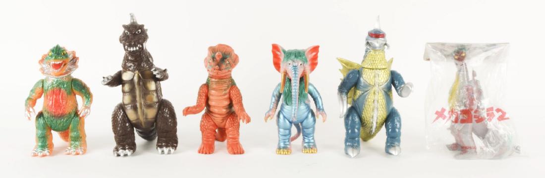 Lot Of 6: Japanese Vinyl Monster Characters. (1 of 2)