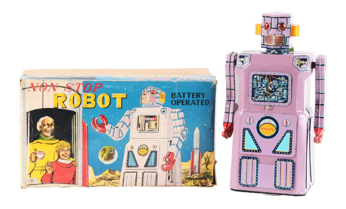 Japanese Tin Litho Gang of 5 Non Stop Robot. (1 of 2)