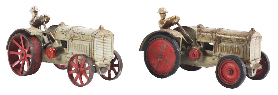 Lot Of 2: Cast Iron Arcade Toy Tractors. (1 of 2)