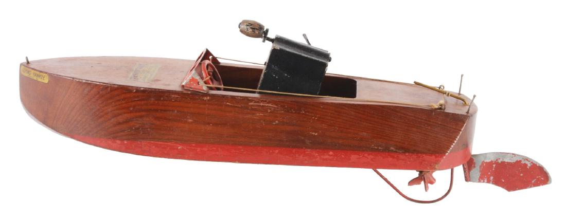 1920's "Flying Yankee" Model 65 Seaworthy Motorboat Toy (1 of 3)
