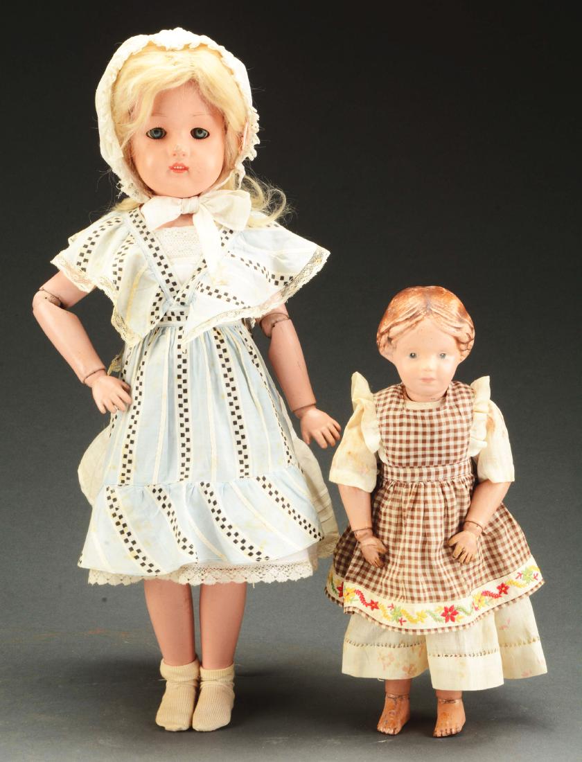 Lot of 2: Wooden Schoenhut Dolls. (1 of 4)