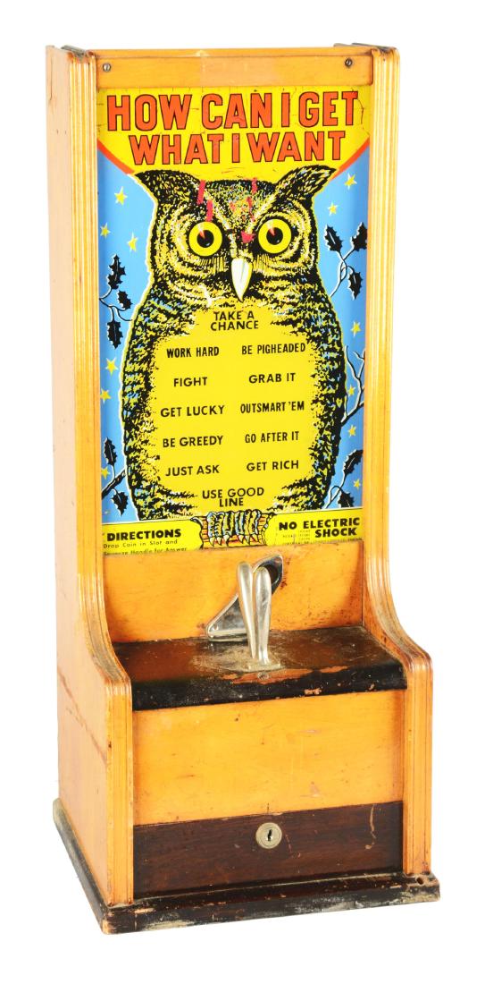 1¢ Exhibit Supply Co. Owl Fortune Teller. (1 of 4)