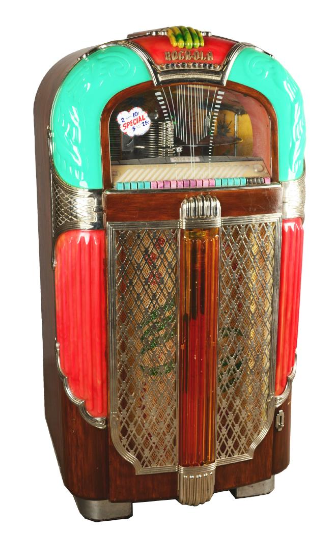 Multi-Coin Rock-Ola 1428 "Magic Glo" Phonograph (1 of 5)