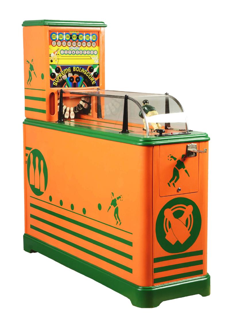 Very Rare 5¢ Supreme Bolascore Bowling Arcade Game. (1 of 7)