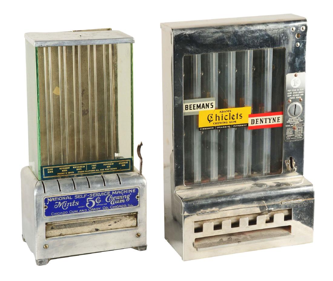 Lot Of 2: Coin Operated Multi-Selection Gum Vending (1 of 4)