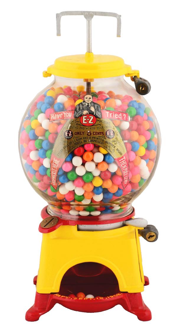 5¢ Ad-Lee Novelty Co. E-Z Gumball Vending Machine. (1 of 4)