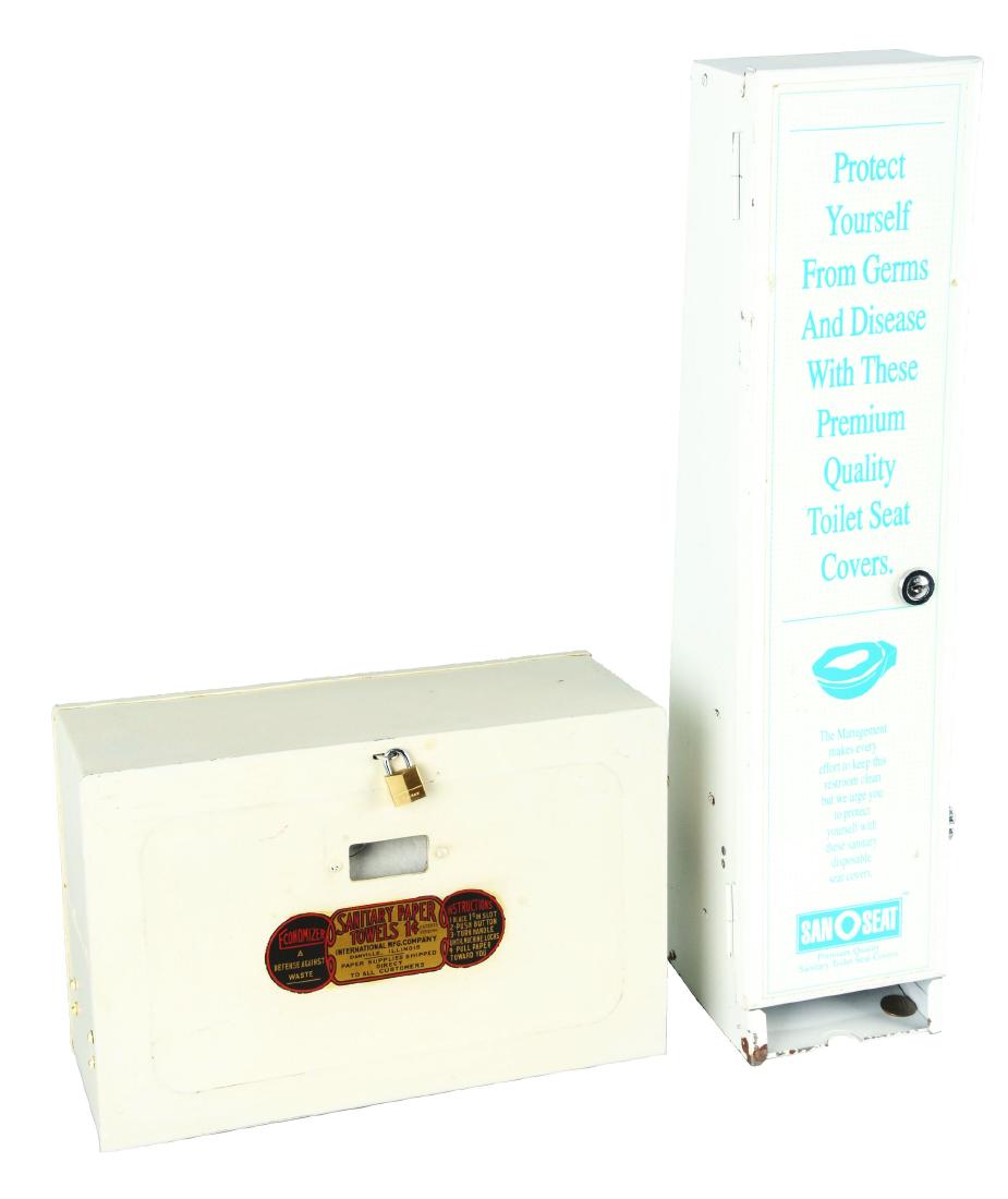 Lot Of 2: Wall Mount Sanitary Paper Vendors. (1 of 4)