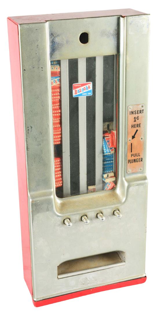 1¢ Topps Bazooka Bubble Gum Vending Machine. (1 of 4)