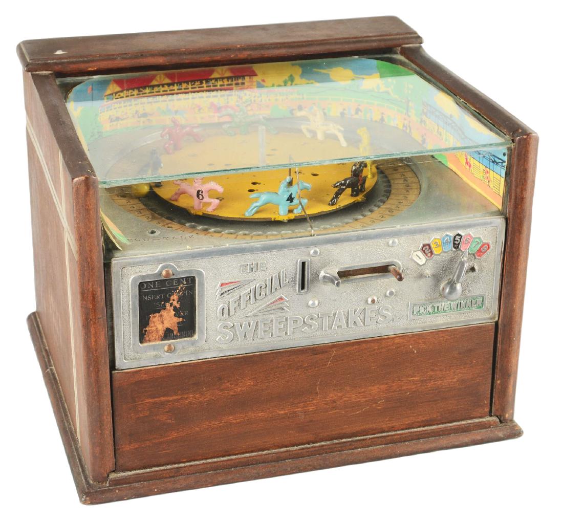 **1¢ Rock-Ola Mfg. Co. The Official Sweepstakes Trade (1 of 4)