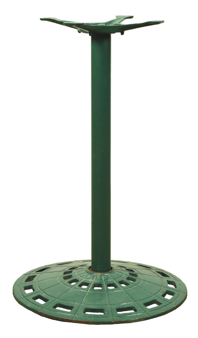 Green Cast Iron Slot Machine Stand. (1 of 3)