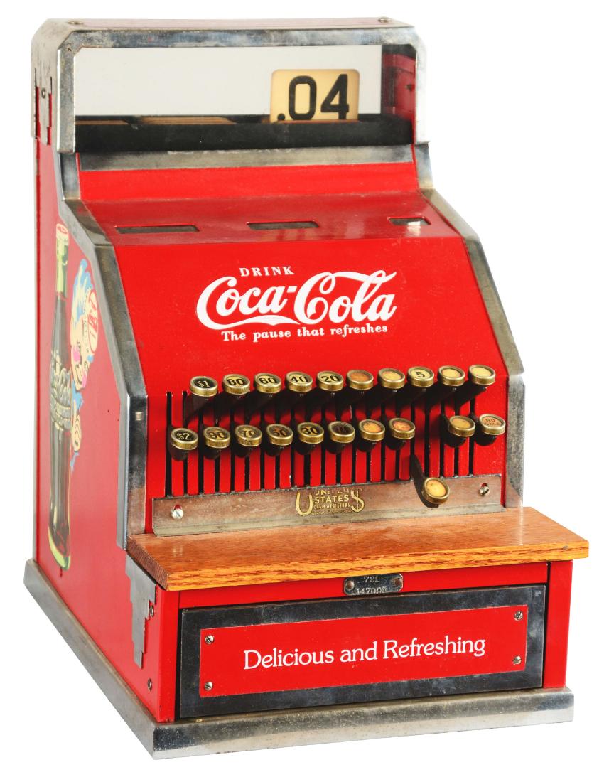 United States Cash Register Coca-Cola Cash Register. (1 of 5)