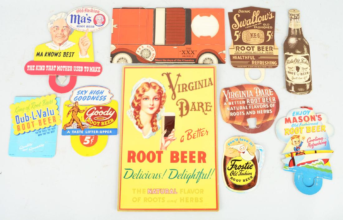 Lot Of 10: Variety Of Root Beer Cardboard And Cardstock (1 of 2)