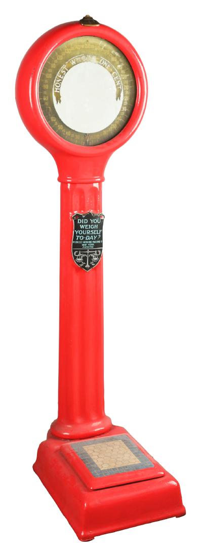 1¢ Peerless Weighing Machine Co. Lollipop Scale. (1 of 4)