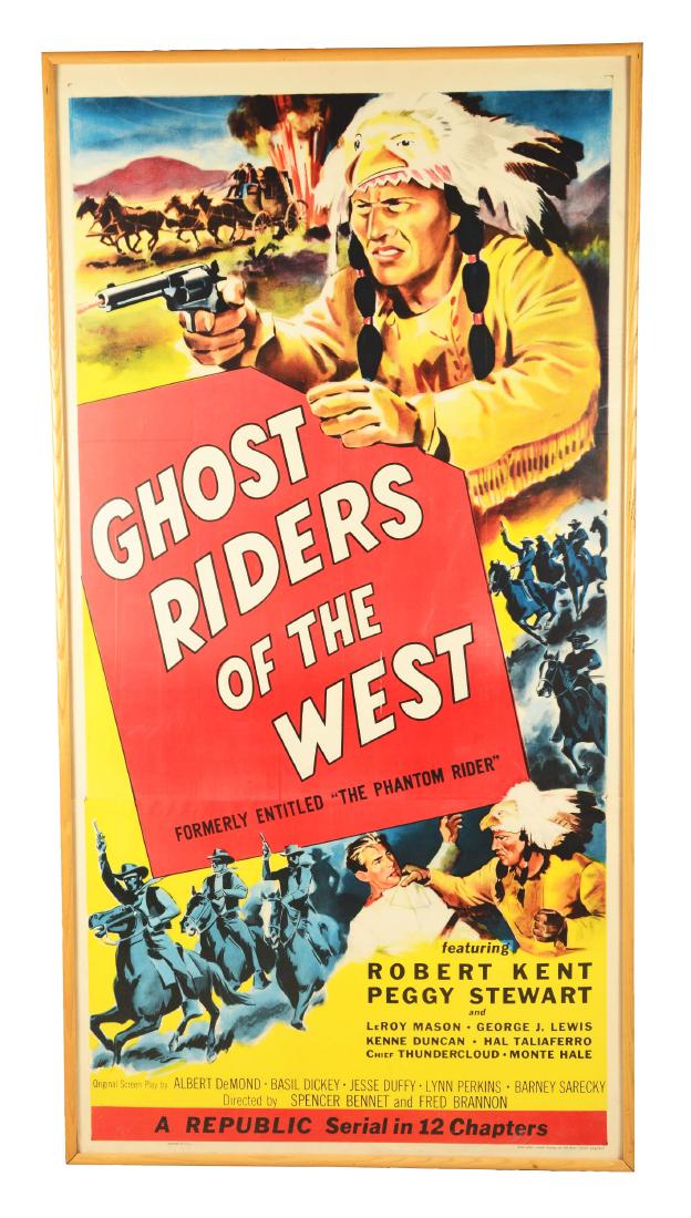 Ghost Riders Of The West Three Sheet Movie Poster. (1 of 3)