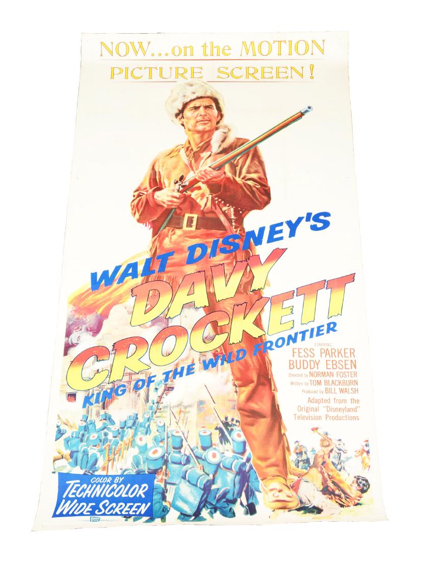 Oversized Davey Crocket Movie Poster. (1 of 4)