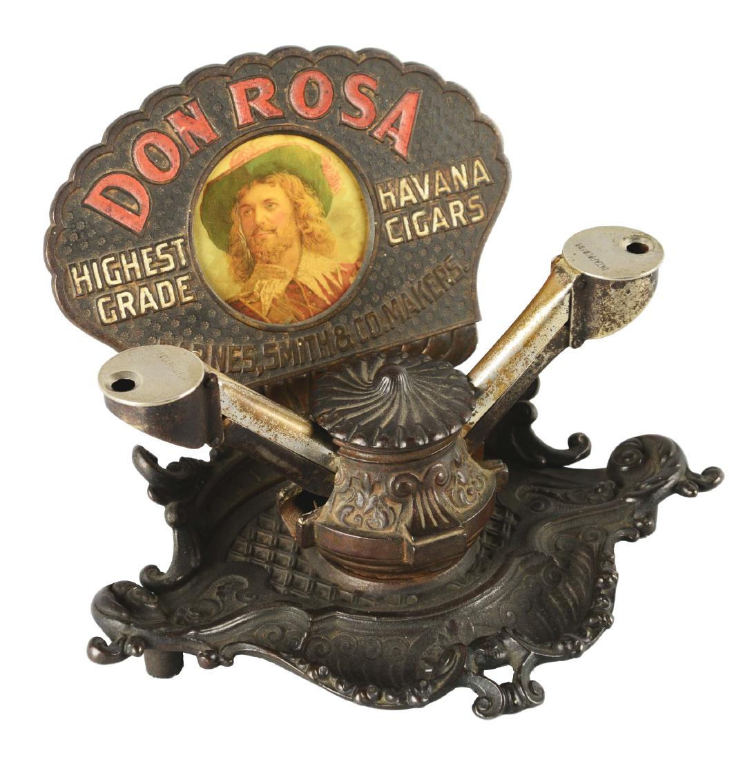 Cast Iron Don Rosa Double Cigar Cutter. (1 of 6)
