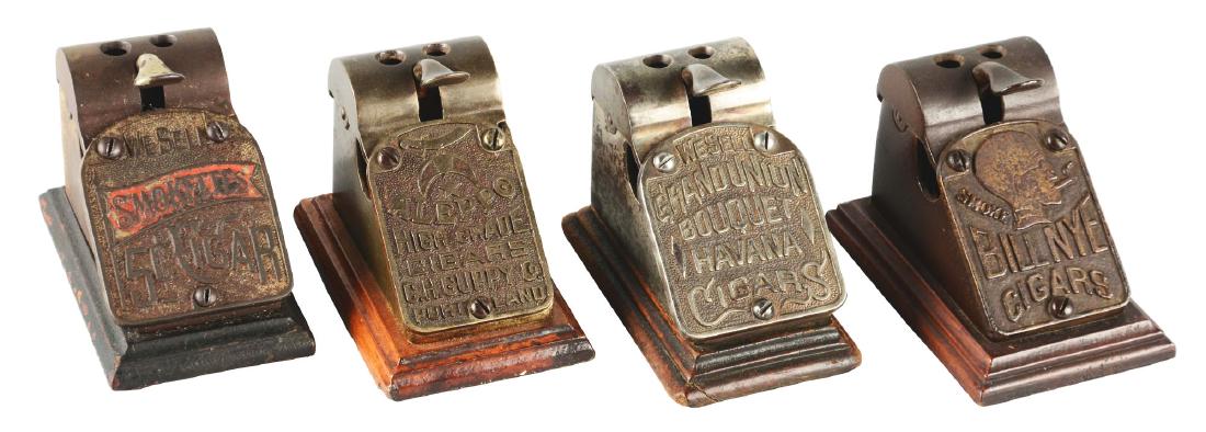 Lot Of 4: Countertop Cigar Cutters. (1 of 6)