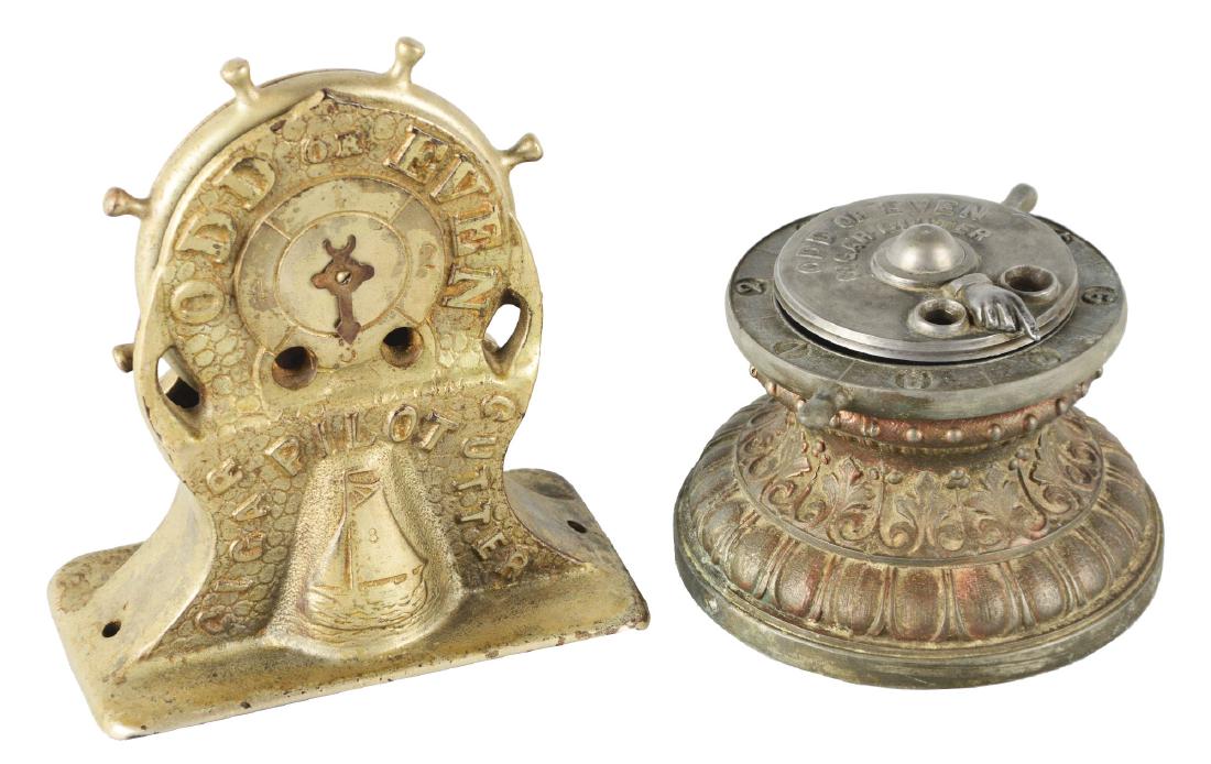 Lot Of 2: "Odd Or Even" Gambling Cigar Cutters. (1 of 6)