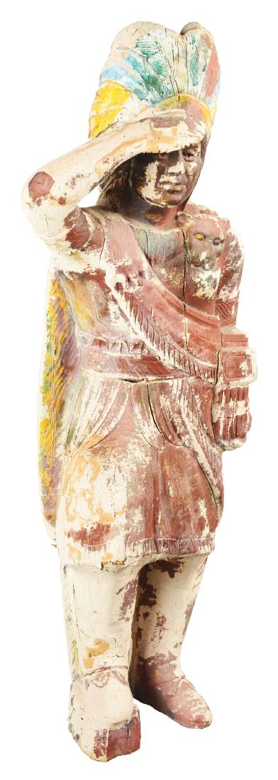 Composite Cigar Store Indian Statue. (1 of 4)