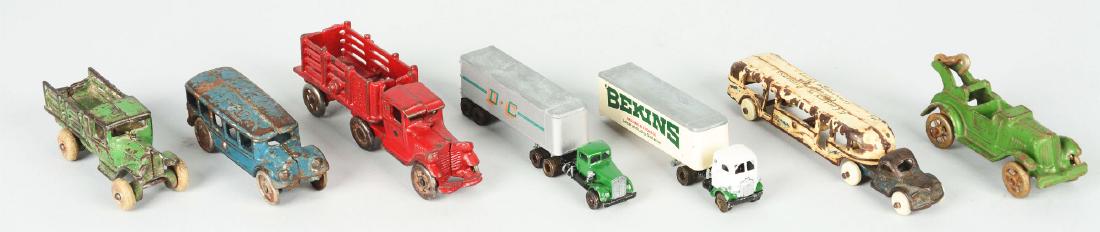 Lot Of 7: Cast Iron & Cast Aluminum Toy Trucks. (1 of 4)