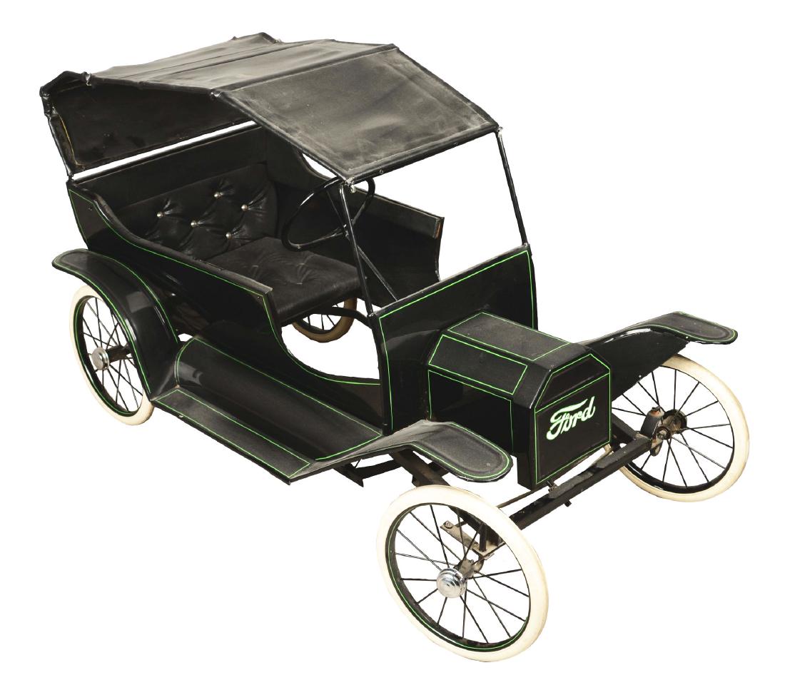 Pressed Steel "Ford" Pedal Car. (1 of 4)