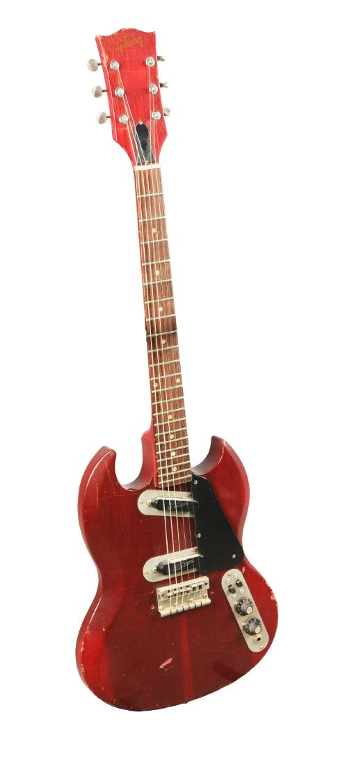 Red Gibson Electric Guitar. (1 of 7)