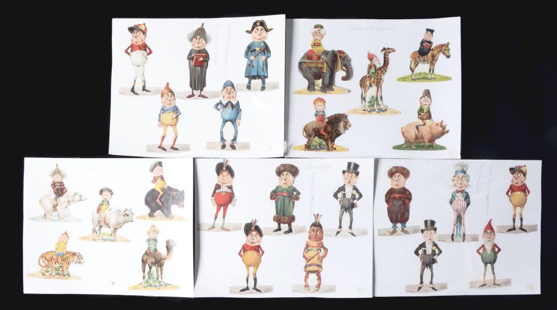 Lot Of 25: Lions Coffee Brownie Figures.: 15 of the premium figures are standing, and ten are riding different various animals including a bear, tiger, pig, elephant, polar bear and lion. The standing Brownies includes a jockey, an Irishman,