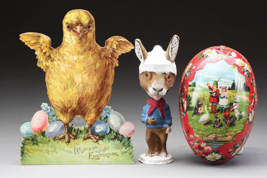 Lot Of 3: Early Easter Decorations. (1 of 1)