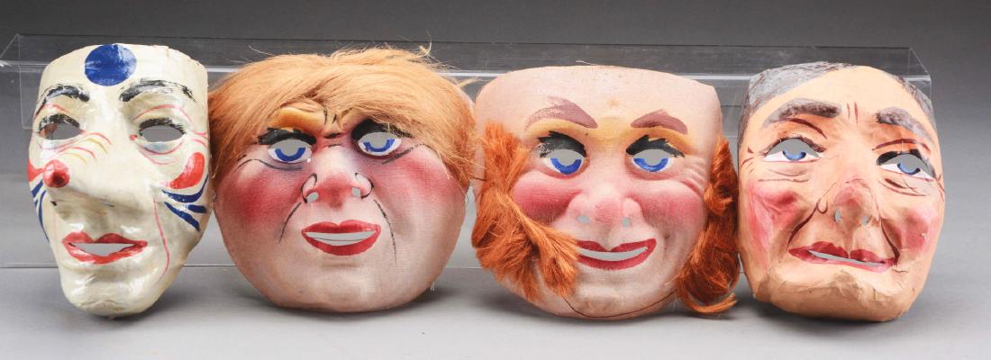 Lot Of 4: Carnival or Halloween Masks. (1 of 1)