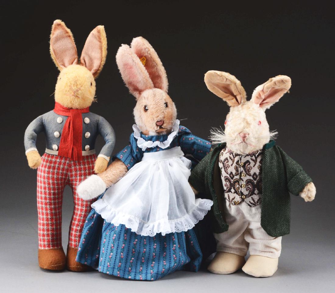 Lot Of 3: Vintage Rabbits. (1 of 1)