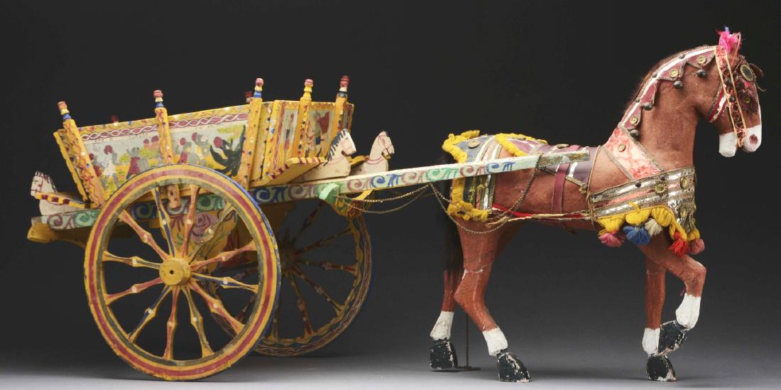 Sicilian Horse And Wagon Toy. (1 of 2)
