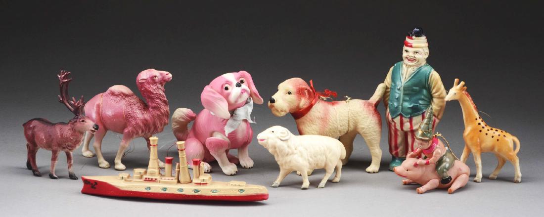 Assorted Celluloid Animals & People. (1 of 1)