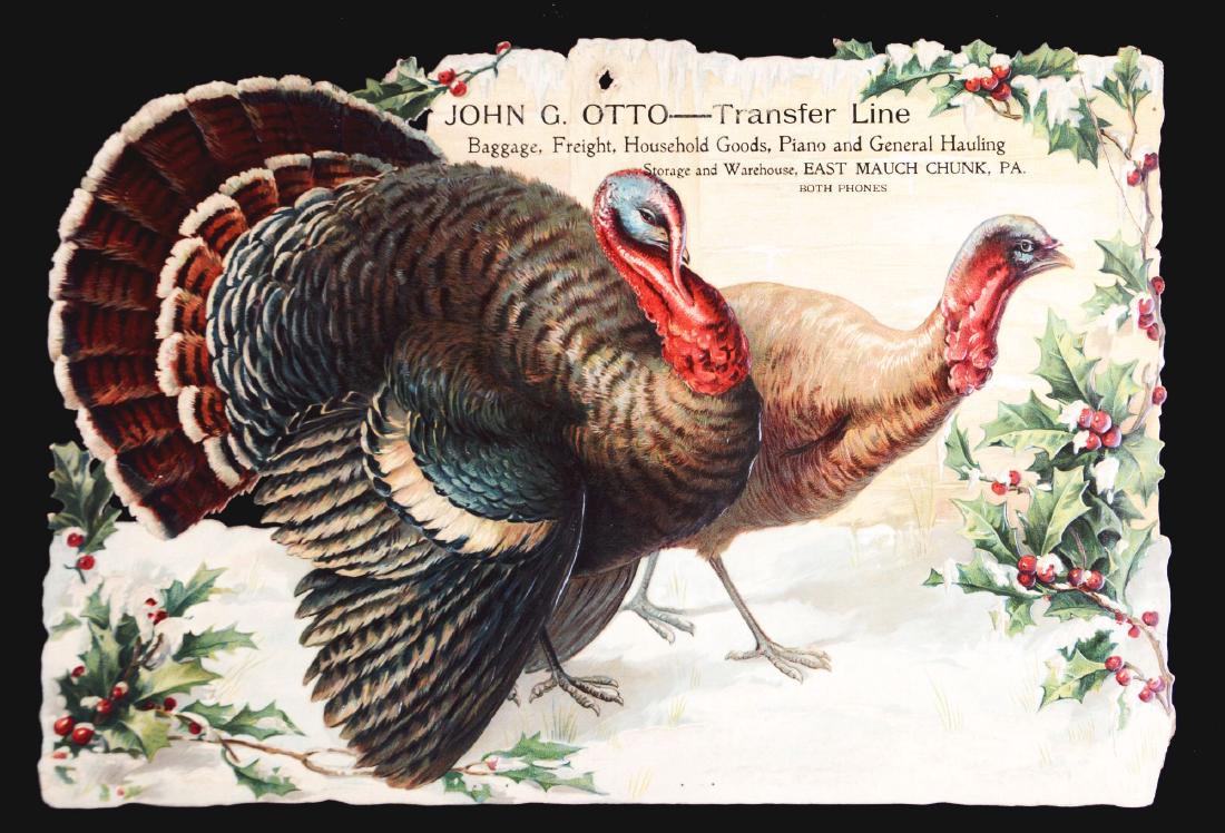Large Turkey Die-Cut Advertising Calendar. (1 of 2)