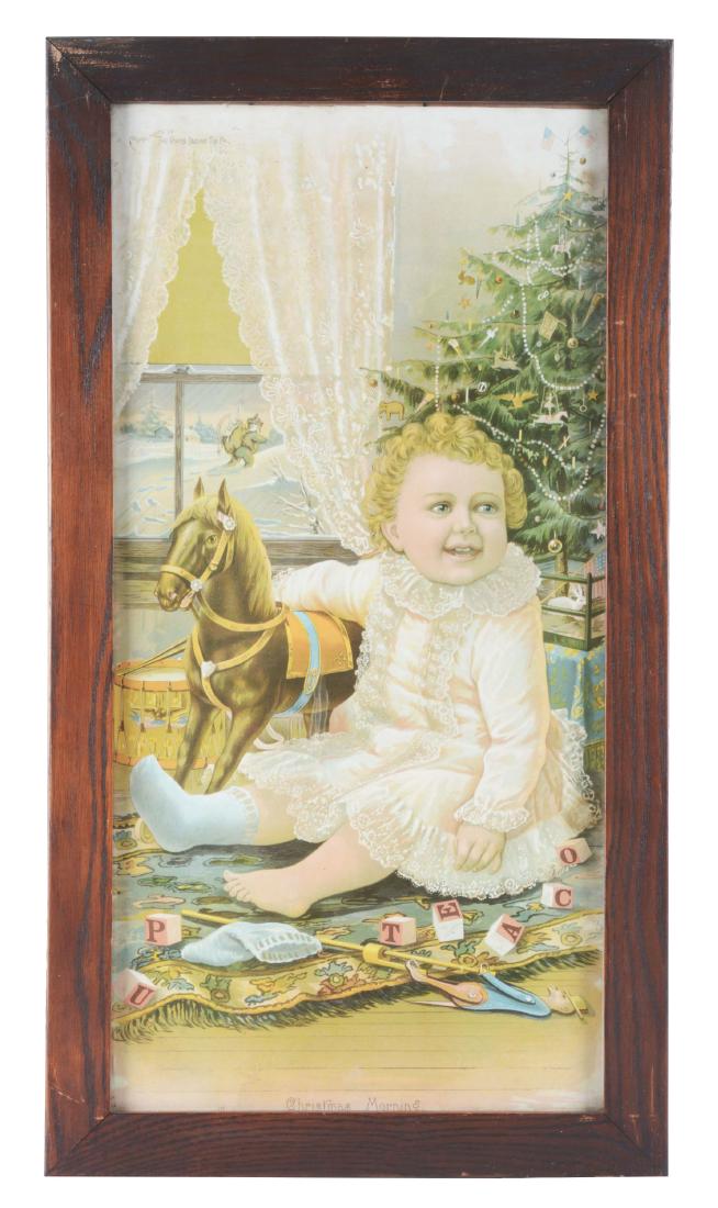 Very Large Framed Christmas Advertising Sign. (1 of 1)