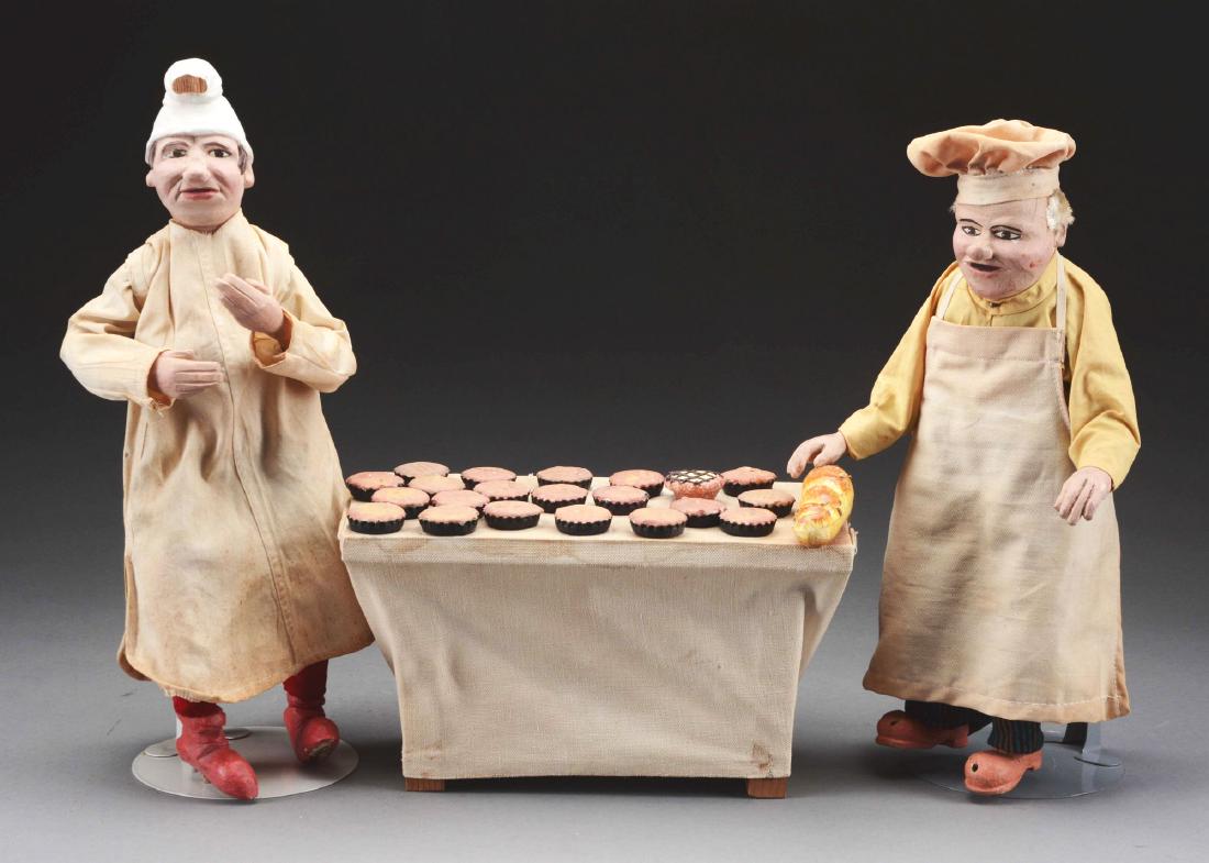 Lot Of 3: Baker Figures With Table. (1 of 2)