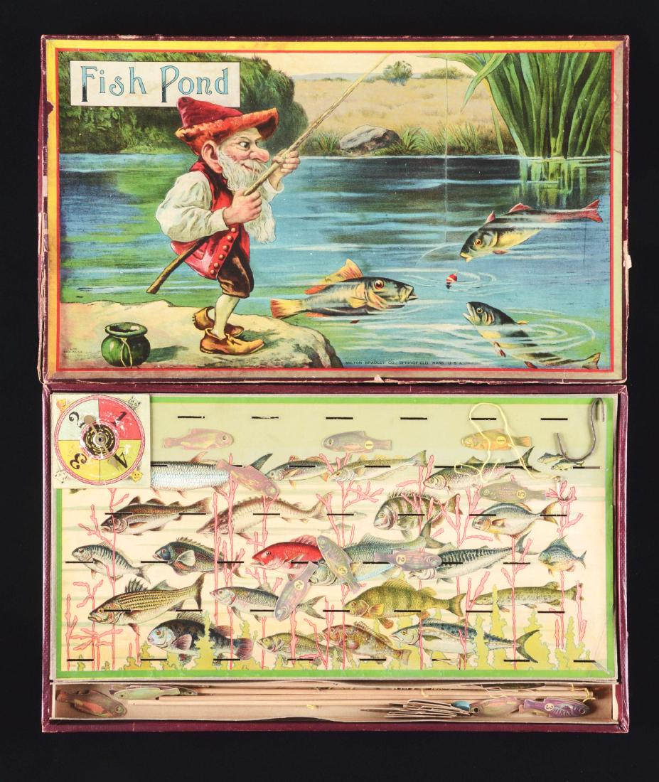Milton Bradley Co. Fish Pond Board Game In Box. (1 of 1)