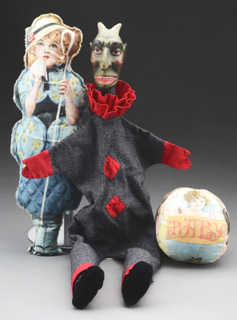 Lot of 3:Cloth Ball, Kellogg's Bo Peep Doll and Devil (1 of 1)
