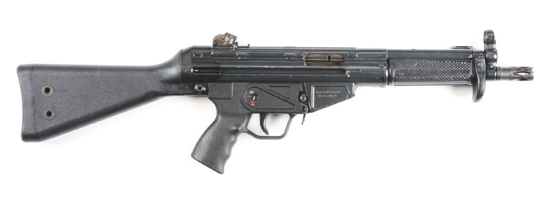 (N) Desirable and Highly Effective Heckler & Koch Model: Police department acquired Heckler & Koch Model 53 machine gun with one original 30 round magazine and green web sling. Many police departments and other discerning agencies acquired and issued these 