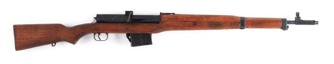 (C) Deactivated Egyptian Hakiem Semi-Automatic Rifle.: Deactivated Egyptian Hakiem Rifle. 8mm with integral muzzle brake. These are based upon the Swedish Ljungman design and made in Egypt. Known to be very reliable and able to function with little or no