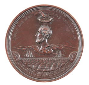 1868 Cyrus W. Field Congressional Medal, U.S. Mint. (1 of 2)