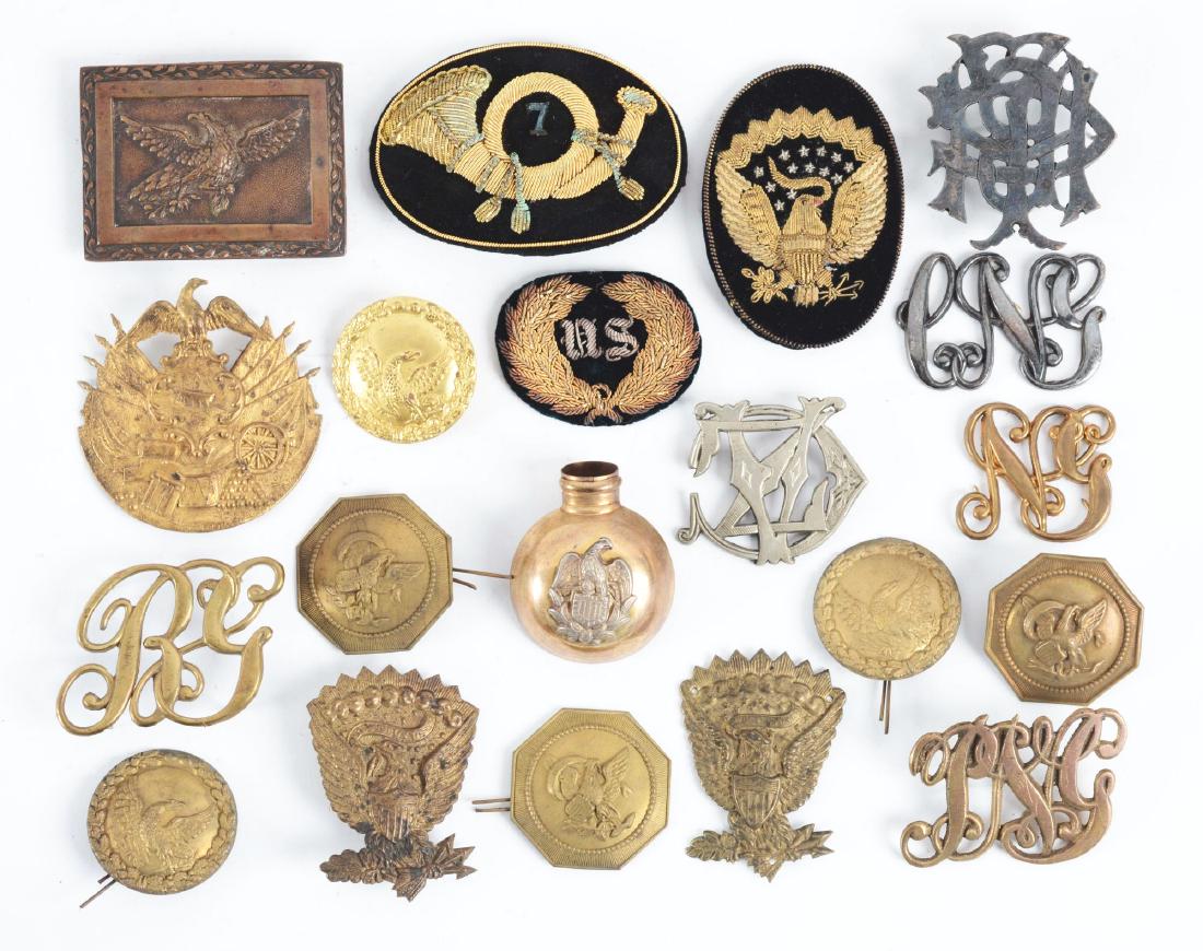 Lot Of 20 American Civil War Period Insignia.