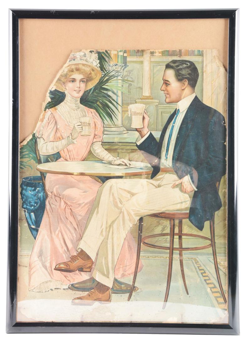 Hires Root Beer Cardboard Advertising Sign. (1 of 2)