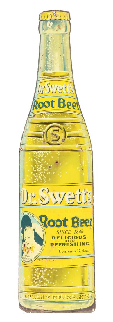 Dr. Swett's Root Beer Tin Sign. (1 of 2)