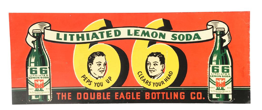 Lot Of 3: Embossed Tin Soda Advertising Signs. (1 of 3)