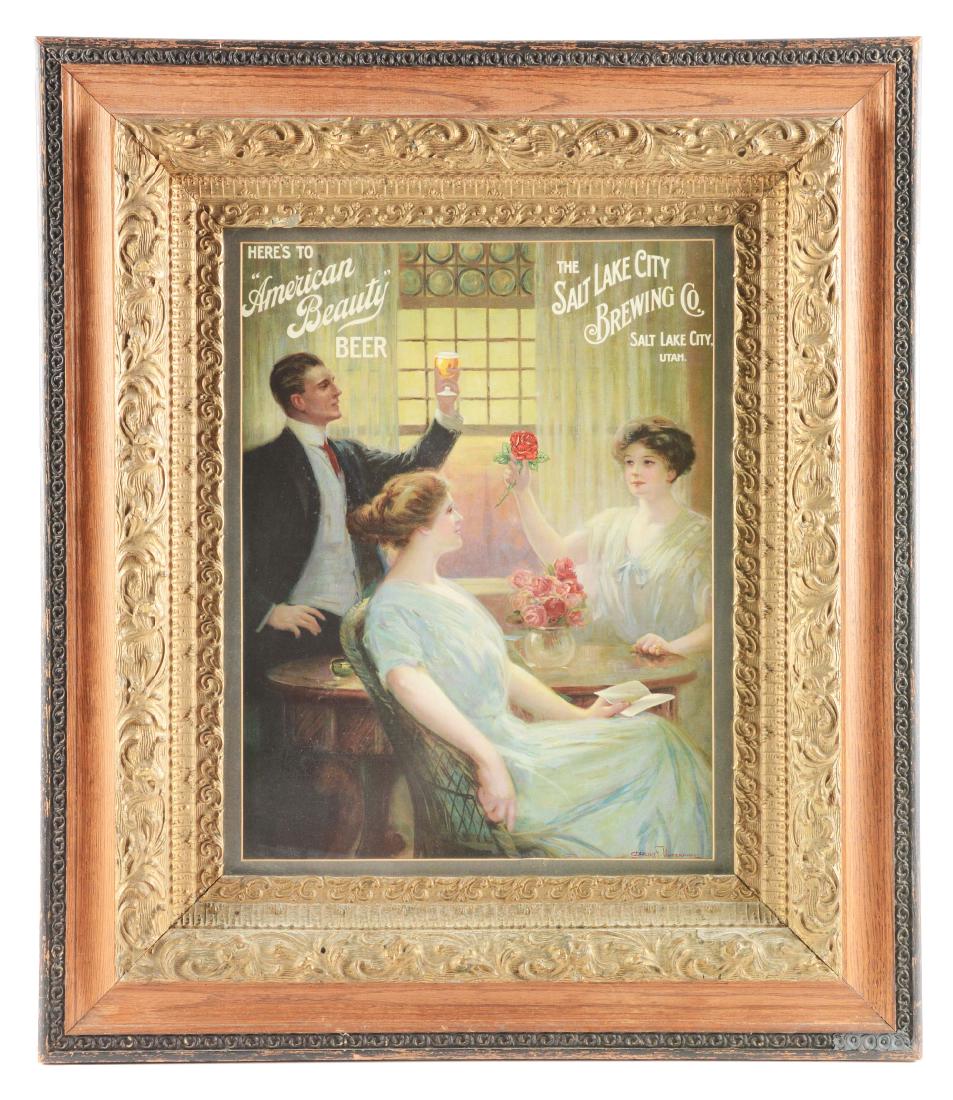 Salt Lake City Brewing Company Advertising Poster With (1 of 2)