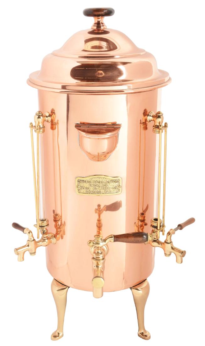 Antique Brass Coffee Maker And Dispenser. (1 of 4)