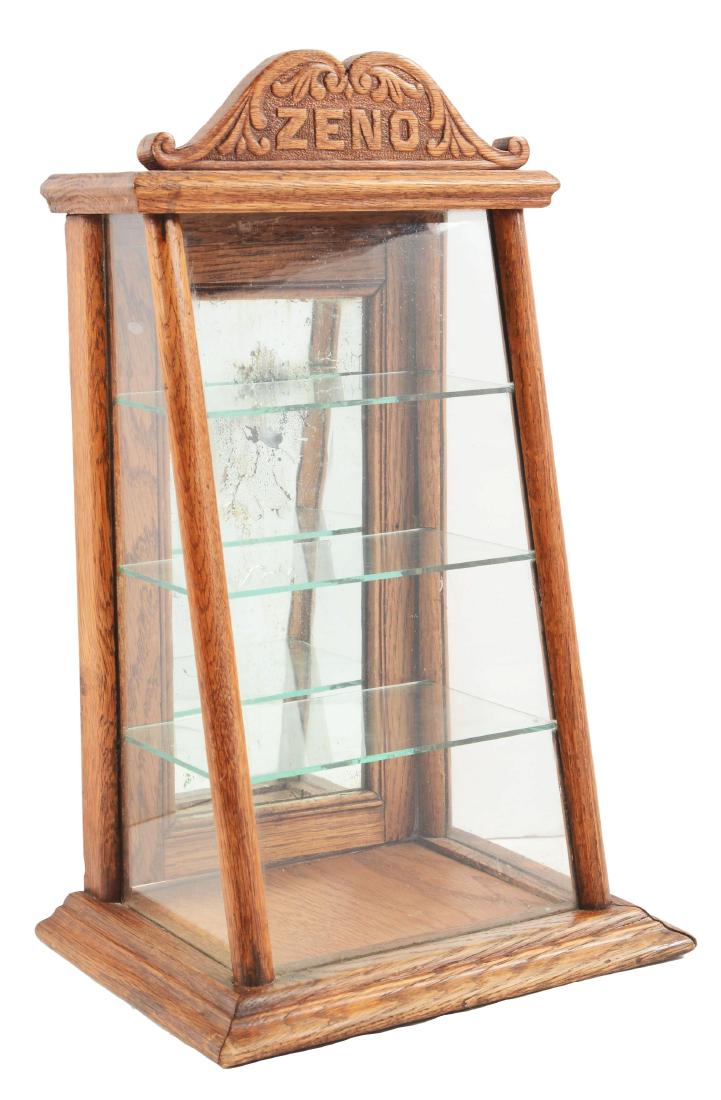 Lot Of 3: Zeno Gum Display And 2 Cigar Display Cases. (1 of 2)